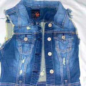 Used G By Guess Jean Vest